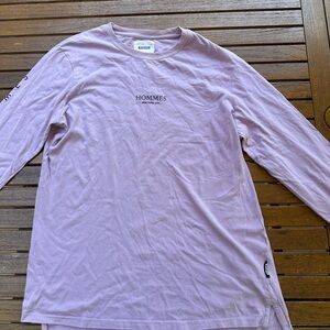 Among Equals x Hommes NYC Lavender Long Sleeve Tee – Size L